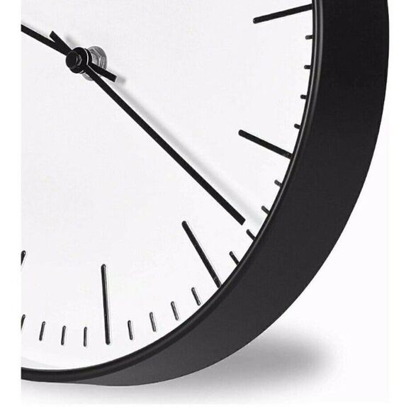 RCA RCWC10BW Wall Clock, 10" Round - Black New in Box - Picture 4 of 6